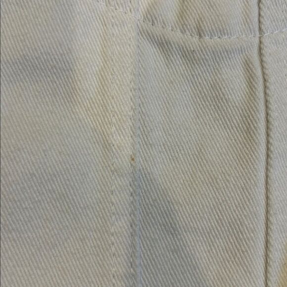 LifeShe White Cropped Denim Distressed Jacket, Women’s XL - Picture 7 of 8